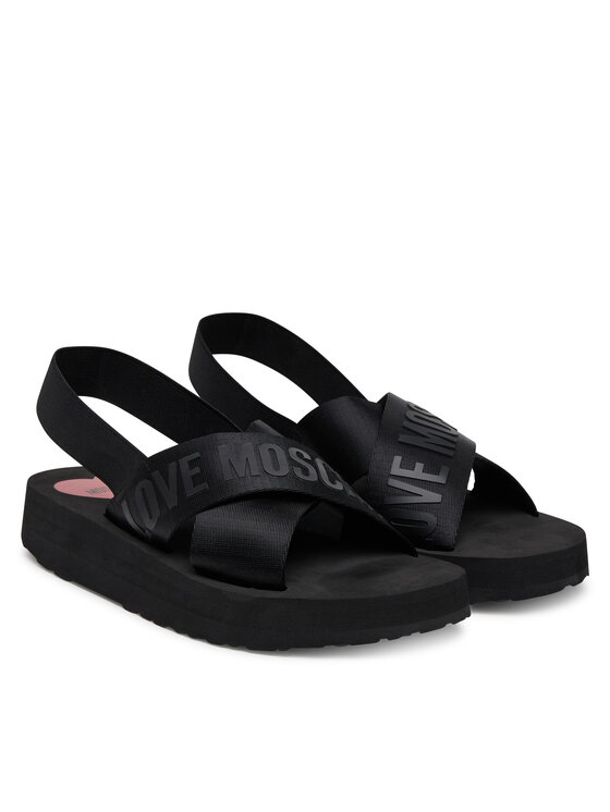 LOVE MOSCHINO LOVE MOSCHINO Sandały JA16214G0MIX4000 Czarny