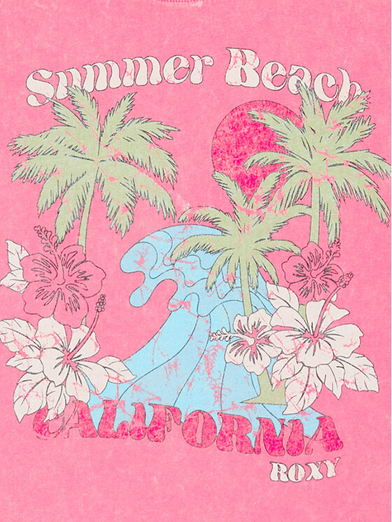 Roxy Roxy T-Shirt Daisy Season ERGZT04138 Ροζ Regular Fit