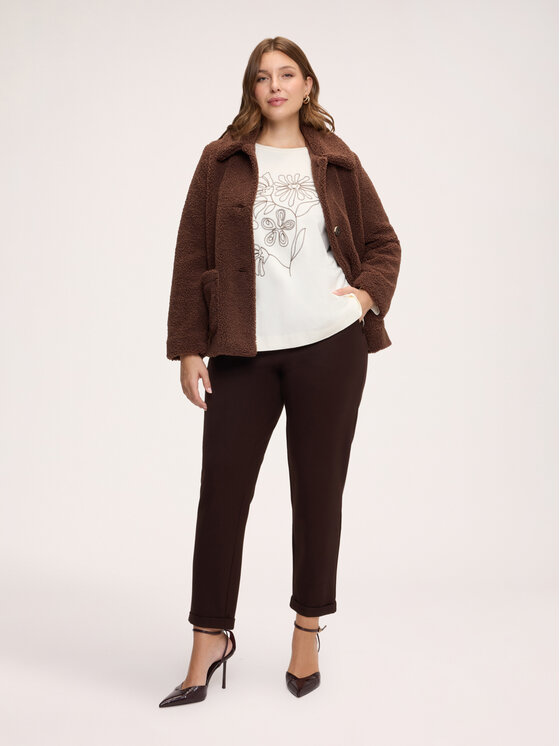 Fiorella Rubino Fiorella Rubino Cappotto invernale 8050T000398N022 Marrone Regular Fit