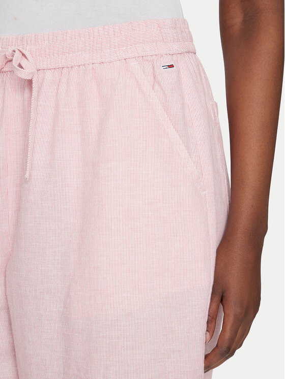 Tommy Jeans Tommy Jeans Stoffhose DW0DW20352 Rosa Regular Fit