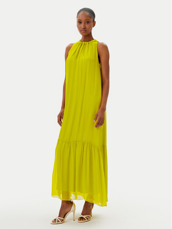 Haveone Haveone Rochie de vară AFF-N004 Verde Loose Fit