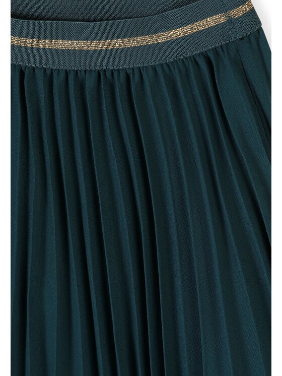 minoti minoti Spódnica plisowana 32SKIRT152 Zielony Regular Fit