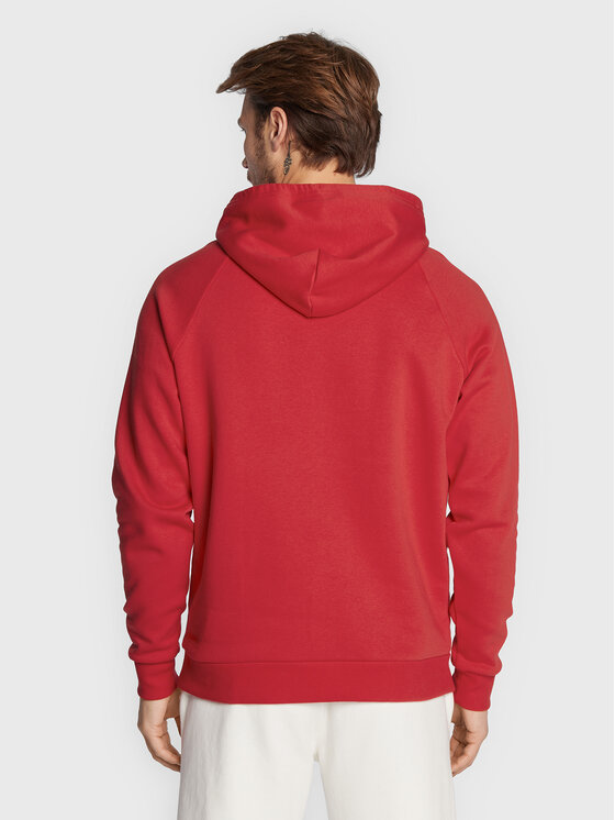 Under Armour Under Armour Bluza Ua Rival Fleece Big Logo 1357093 Czerwony Loose Fit