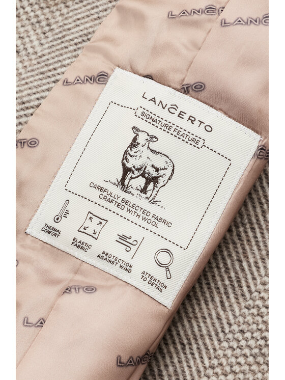 Lancerto Lancerto Płaszcz zimowy Adelma PC073226000005 Beżowy Regular Fit