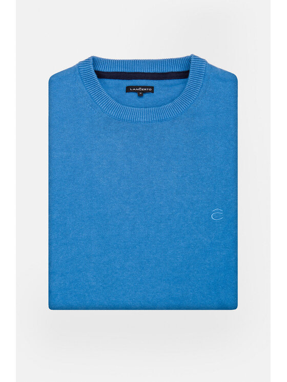 Lancerto Lancerto Sweter Keegan Niebieski Regular Fit