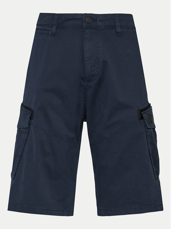 s.Oliver s.Oliver Pantalon scurți din material 2141741 Bleumarin Regular Fit