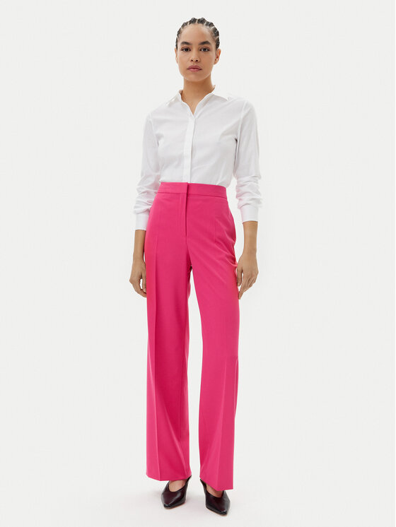 HUGO HUGO Hlače iz tkanine Hambali 50537611 Roza Relaxed Fit