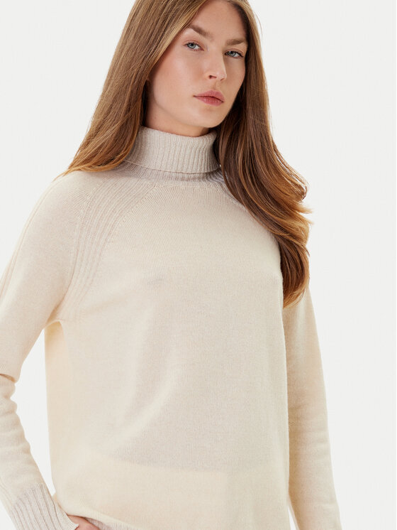 TWINSET TWINSET Rollkragenpullover 252TP3582 Beige Loose Fit