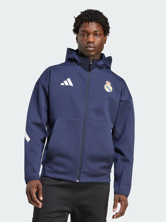 adidas adidas Bluza techniczna Originals Real Madrid Niebieski jasny Regular Fit