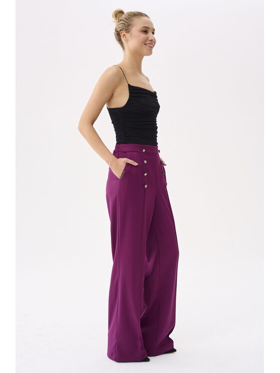 blue shadow blue shadow Spodnie damskie Celia BS Różowy Standard Fit