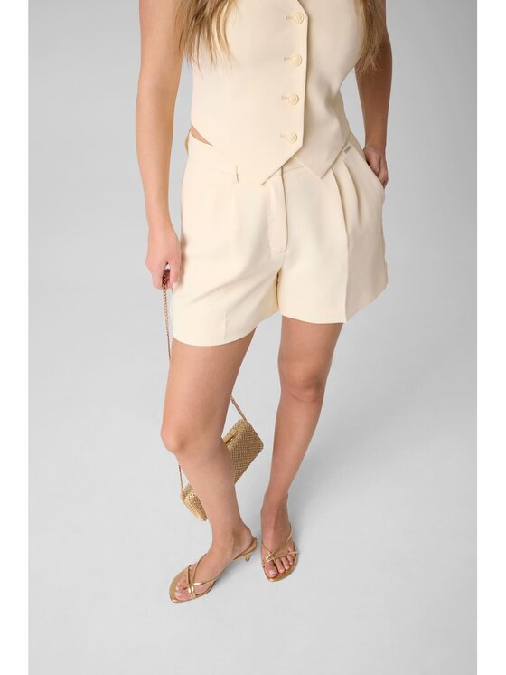Guess Guess Szorty materiałowe 183631 Żółty jasny Short Fit