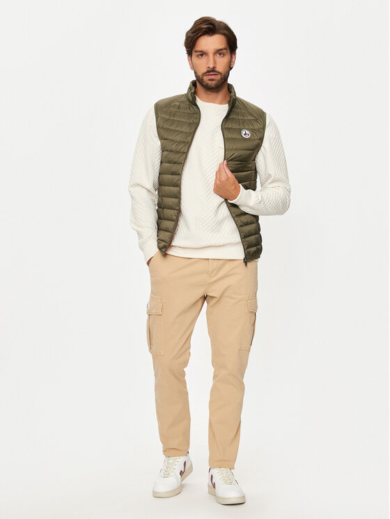 Jott Jott Елек Tom P000MDOW04 Зелен Slim Fit