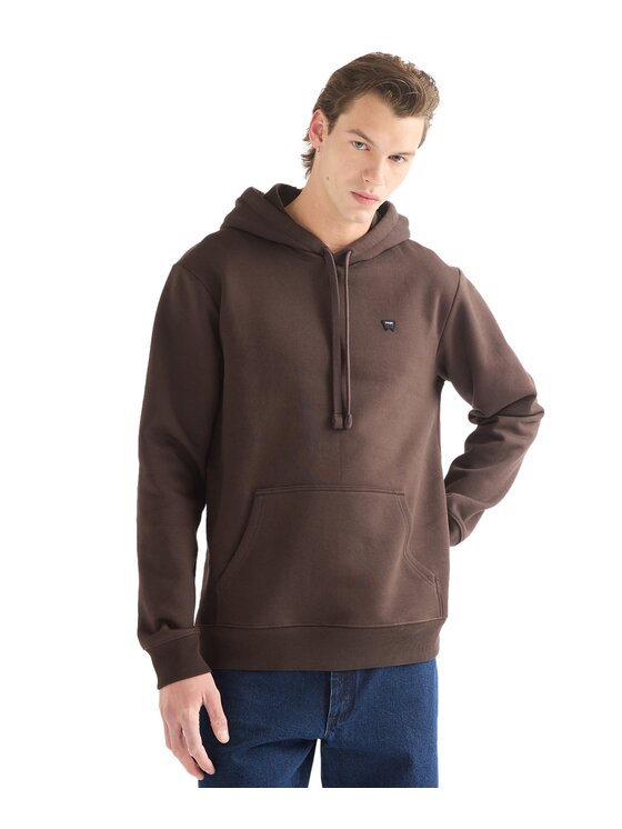Wrangler Wrangler Bluza 112387038 Brązowy Regular Fit