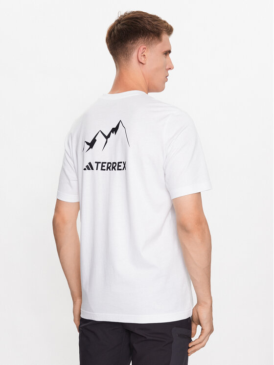 adidas adidas Marškinėliai IL2648 Balta Regular Fit