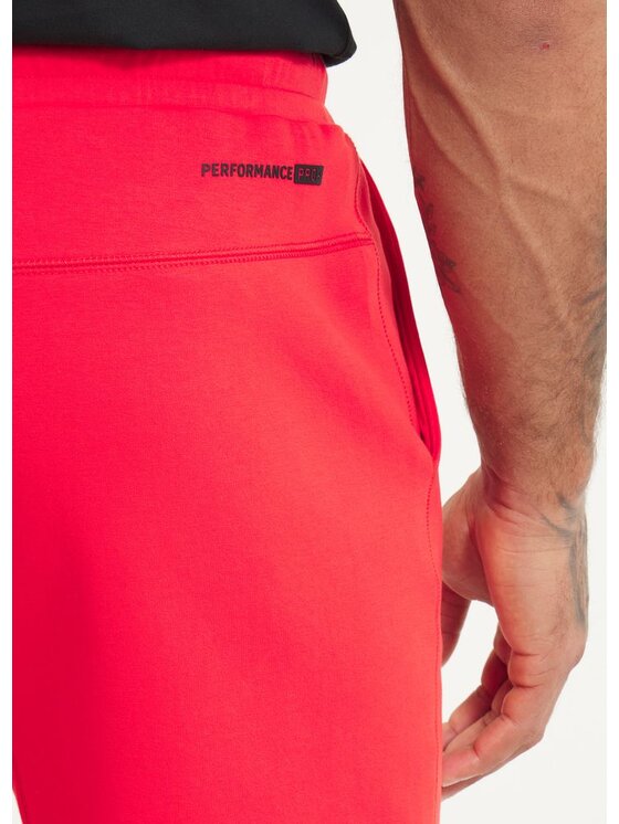 PITBULL PITBULL Szorty sportowe Szorty dresowe męskie DOGWOOD POCKET 3XL Czerwony Regular Fit