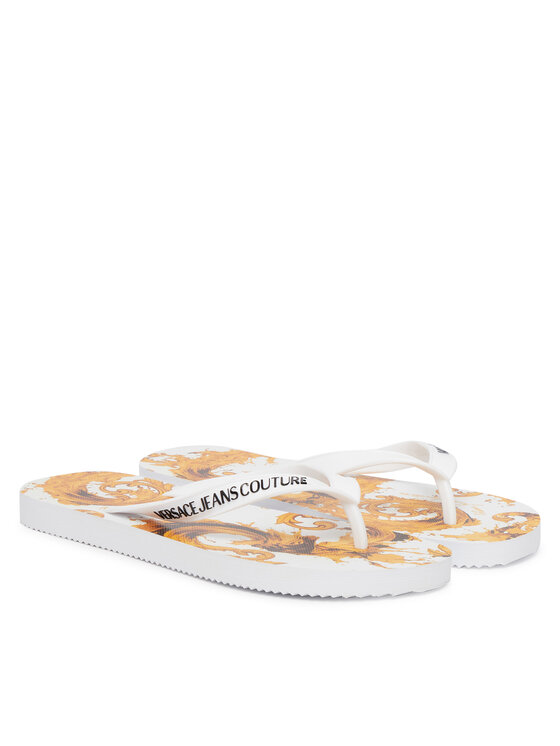 Versace Jeans Couture Versace Jeans Couture Šlepetės per pirštą 80VA3SQ7 ZSS80 Balta