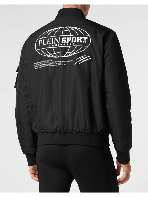 Plein Sport Plein Sport Kurtka bomber 151 Czarny Regular Fit