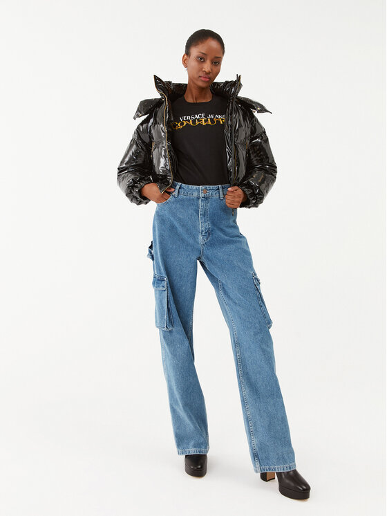 Versace Jeans Couture Versace Jeans Couture Μπουφάν πουπουλένιο 75HAU402 Μαύρο Regular Fit