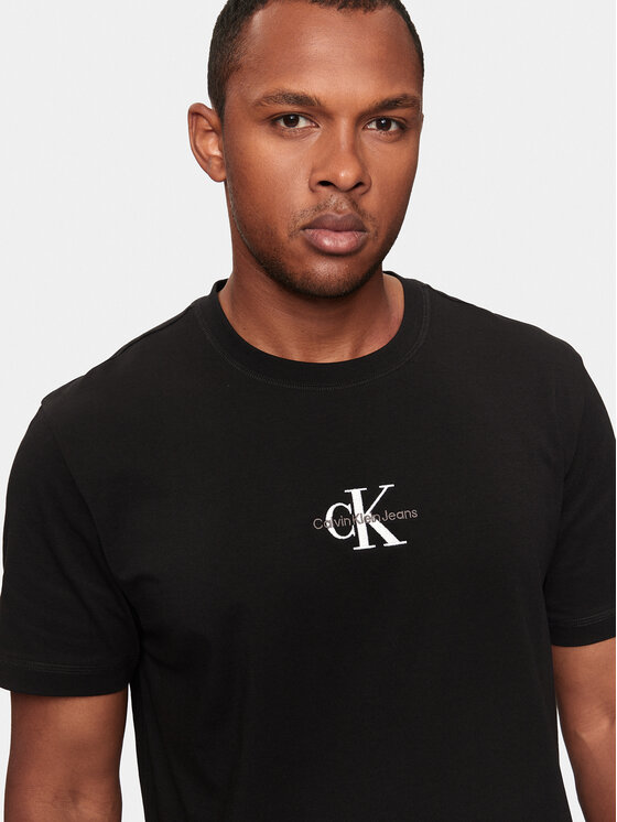 Calvin Klein Jeans Calvin Klein Jeans Majica Monologo J30J325649 Črna Regular Fit