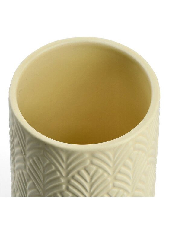 MIAhome MIAhome Pojemnik ceramiczny 15x10x10 cm 750 ml LAMIA żółty Żółty