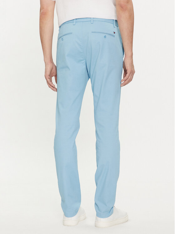 Tommy Hilfiger Tommy Hilfiger Chinosy Bleecker MW0MW26619 Błękitny Slim Fit