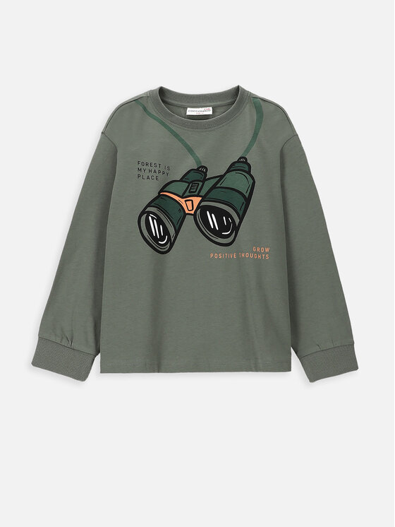 Coccodrillo Coccodrillo Bluză WC4143102NAK Verde Regular Fit