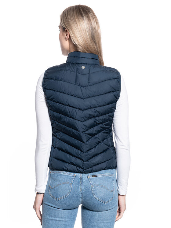 Mustang Mustang Bezrękawnik HOLLY LIGHT PADDED Niebieski Regular Fit