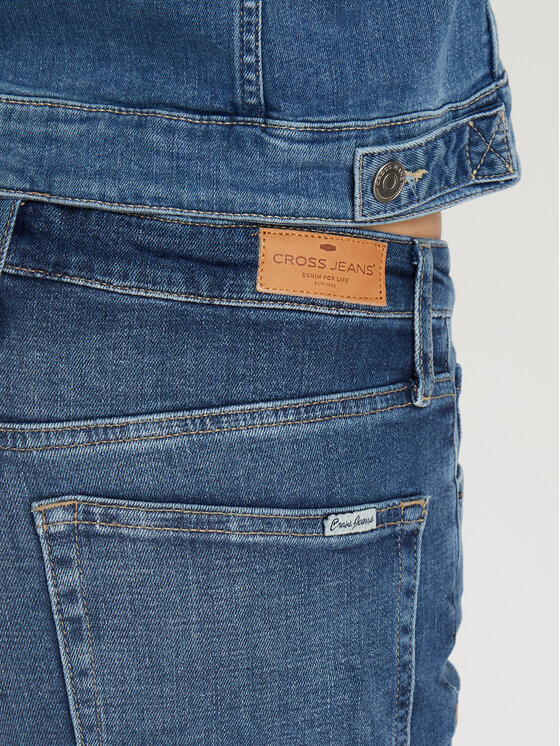 Cross Jeans Cross Jeans Szorty jeansowe A 619-010 Niebieski