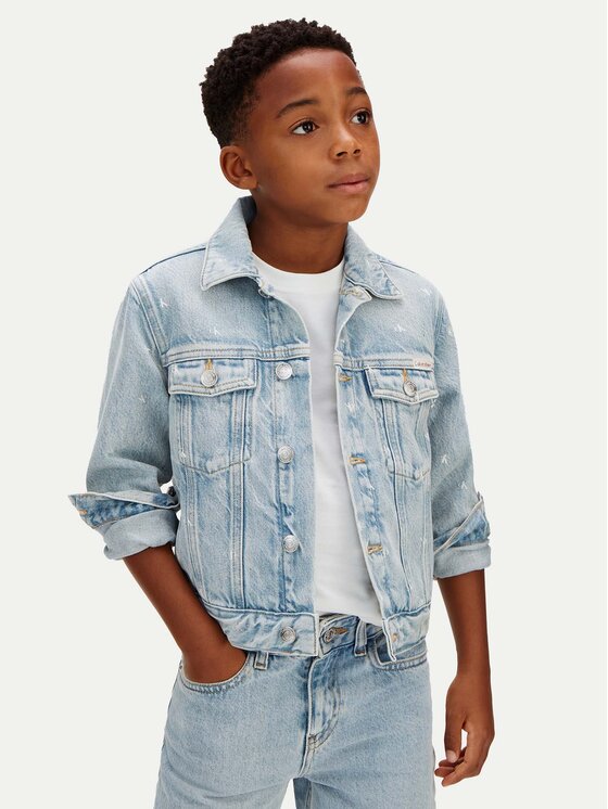 Calvin Klein Calvin Klein Jeansjacke LVCKSJD02B Blau Regular Fit