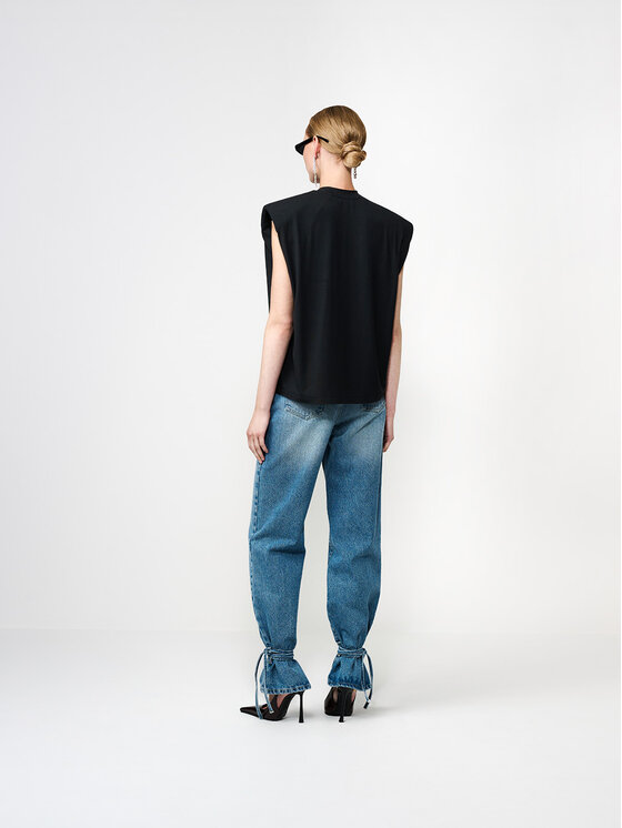 La Mania La Mania T-Shirt MARIKA Czarny Basic Fit