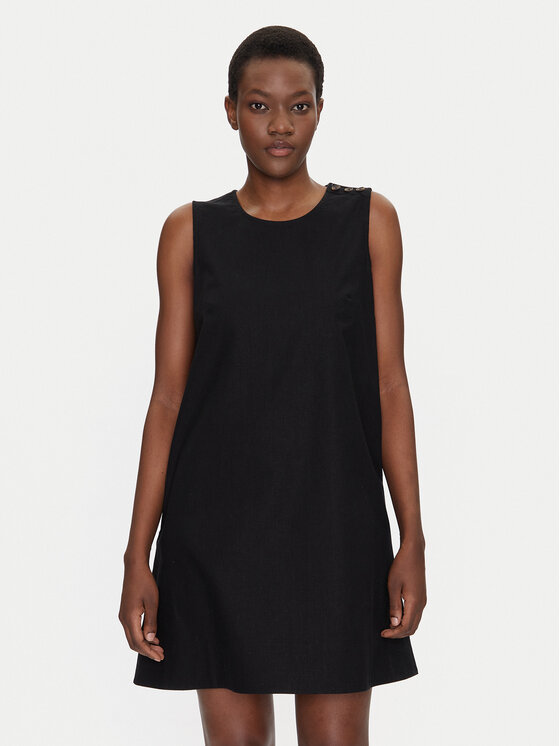 Barbour Barbour Rochie de zi Lucy LDR0908BK11 Negru Regular Fit