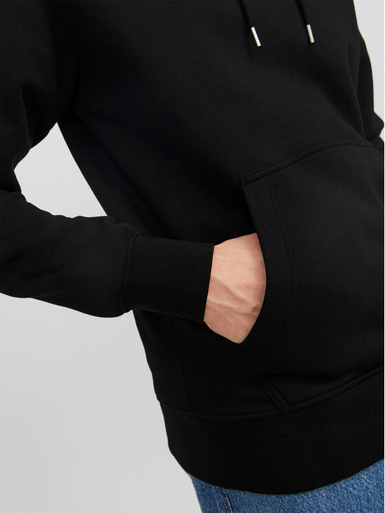 Jack&Jones Jack&Jones Majica dugih rukava Vesterbro 12241687 Crna Relaxed Fit