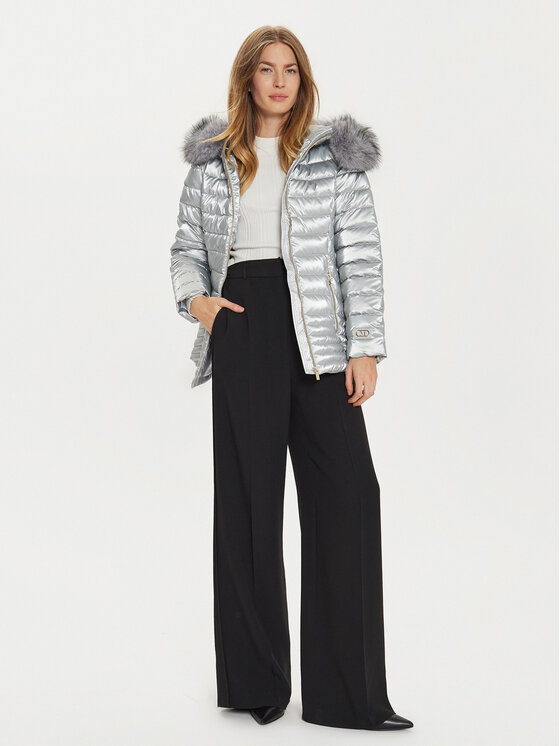 Marciano Guess Marciano Guess Vatovaná bunda 4BGL01 7176A Stříbrná Regular Fit