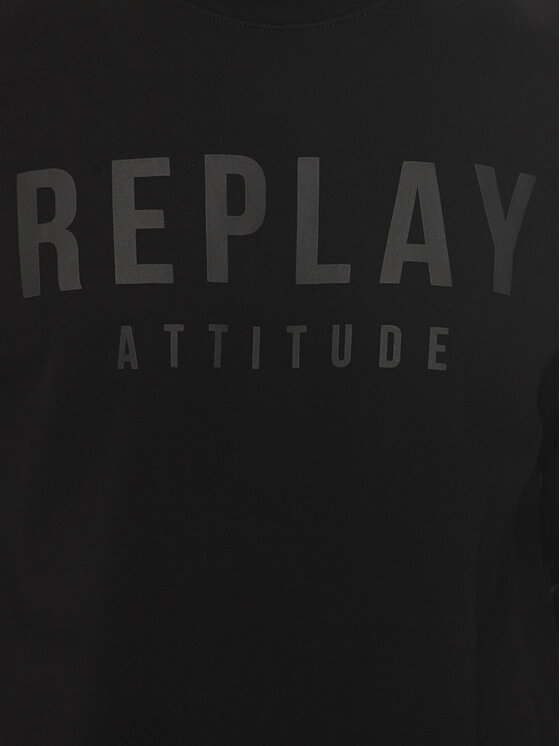 REPLAY Replay Bluză M6975 .000.21842 Negru Regular Fit