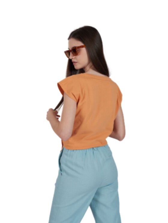 Yes Zee Yes Zee T-shirt Maglia donna Arancione Regular Fit