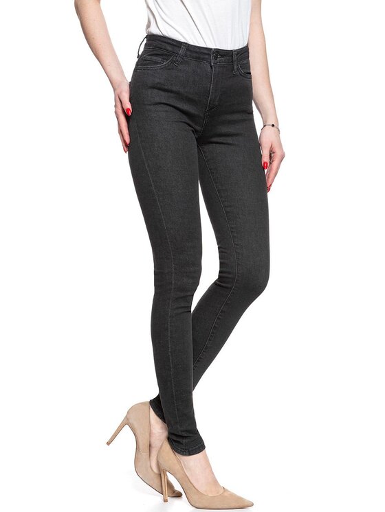 Mustang Mustang Jeansy ZOE SUPER SKINNY Czarny Skinny Fit