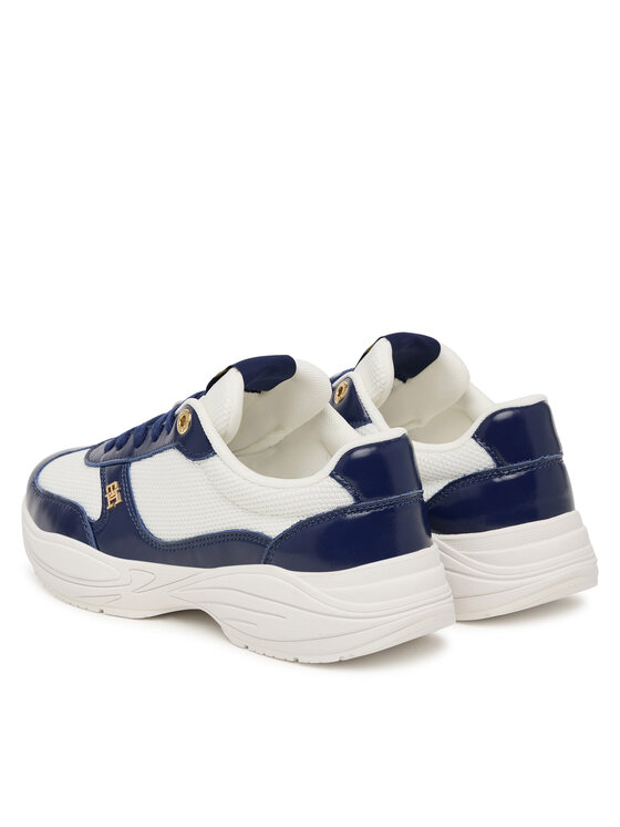 Tommy Hilfiger Tommy Hilfiger Tenisice Modern Runner Shiny Leather FW0FW09413 Tamnoplava