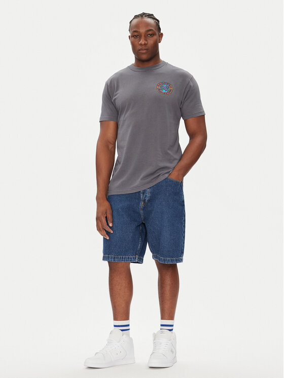 DC DC Szorty jeansowe Worker ADYDS03020 Niebieski Baggy Fit