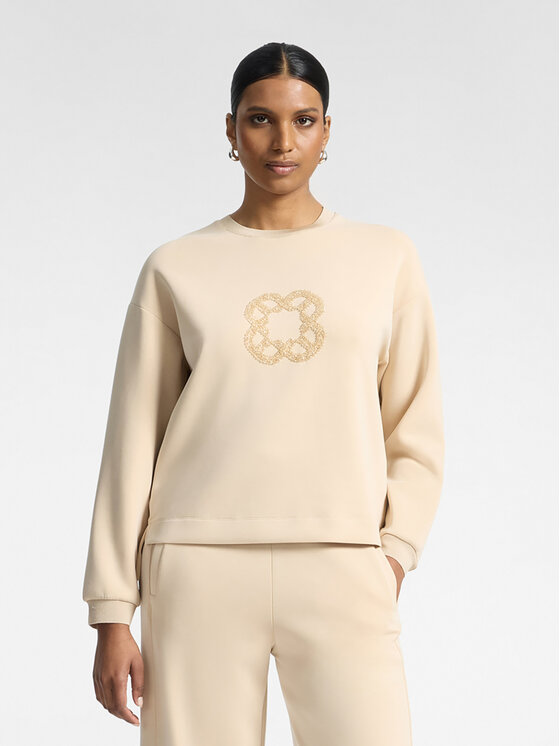 Elena Mirò Elena Mirò Bluza G809Z000680N0A2 Kremowy Regular Fit