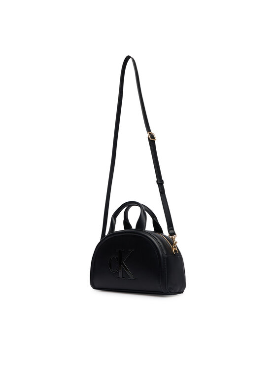 Calvin Klein Calvin Klein Torebka Bold Ck Dome Crossbody LV04F3895G Czarny