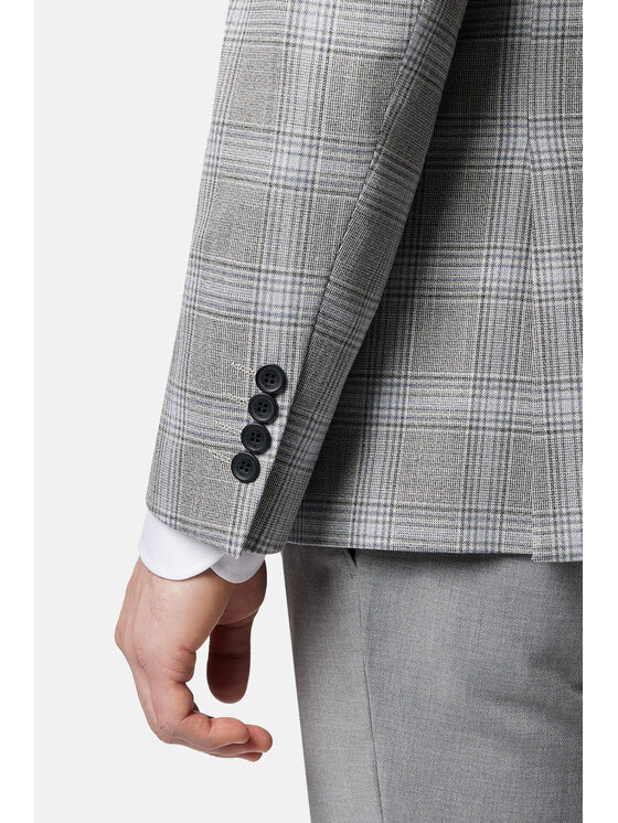 Lancerto Lancerto Marynarka Lucena MA131124000014 Szary Slim Fit