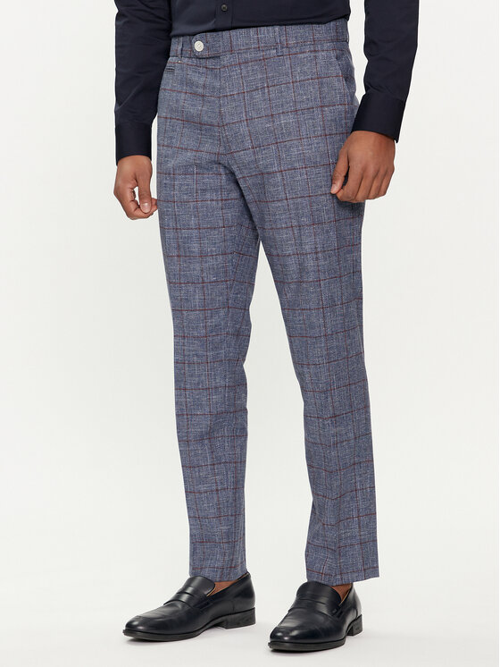 BOSS Boss Hlače C-Genius-242 50517103 Plava Slim Fit