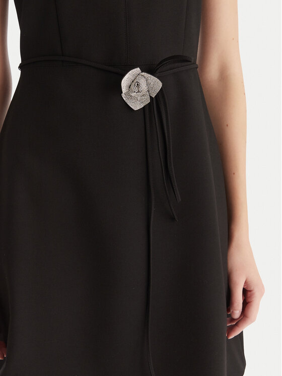 HUGO HUGO Коктейльна сукня Kelendi 50547655 Чорний Slim Fit