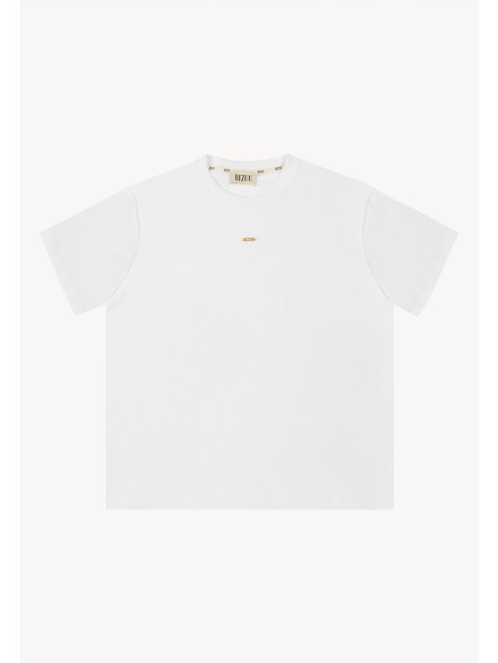 BIZUU BIZUU T-Shirt TISHAL Biały Standard Fit