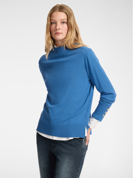 Elena Mirò Elena Mirò Maglione M456Z000586N024 Turchese Boxy Fit