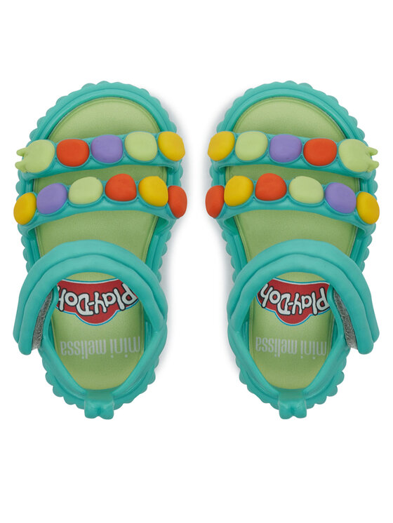 Melissa Melissa Sandały Mini Melissa Create + Play Doh Bb M 35989 Zielony