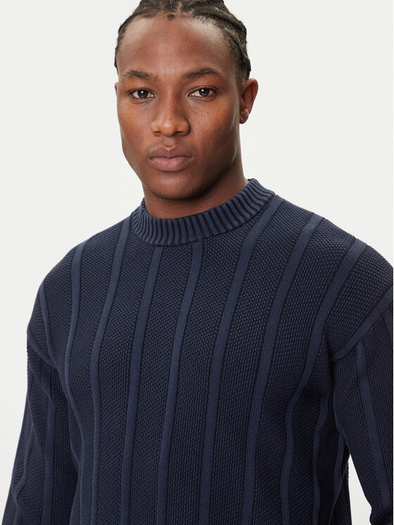 BOSS BOSS Sweter Kaktus 50543690 Granatowy Relaxed Fit