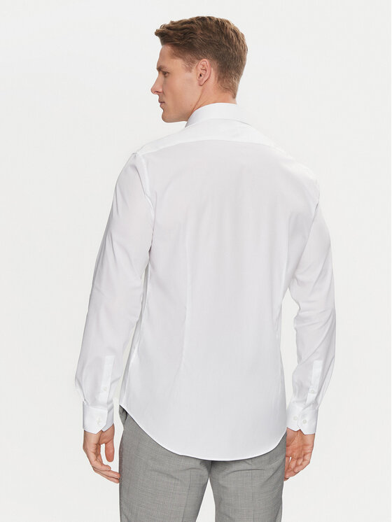 Calvin Klein Calvin Klein Koszula Poplin Stretch Regular Shirt K10K109509 Biały Slim Fit