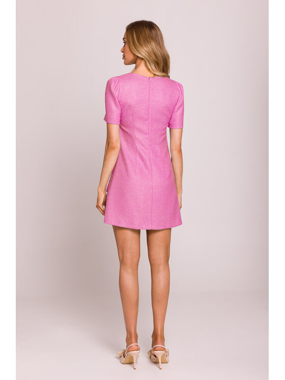 Made of Emotion Made of Emotion Sukienka letnia M855 Różowy Premium Fit