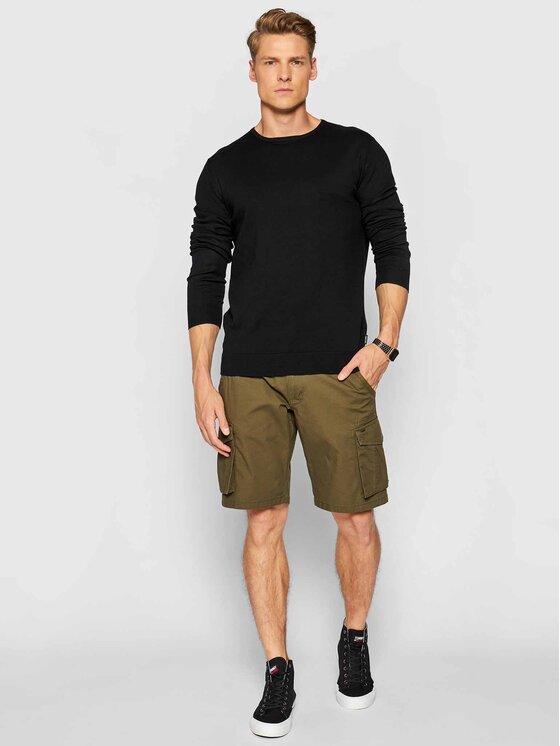 Only & Sons Only & Sons Sweter Wyler 22020088 Czarny Regular Fit